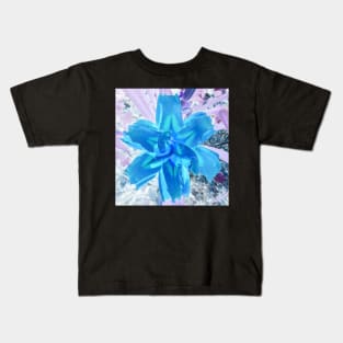 Orange Lily Filtered Square Photographic Image Kids T-Shirt